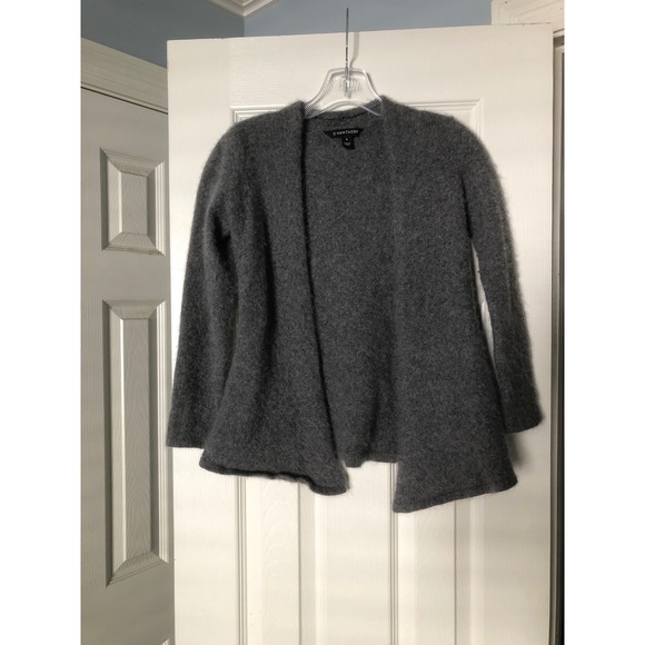 41 HAWTHORN Womens Gray 100% Cashmere Open Front Cardigan Sweater Size Medium - Picture 1 of 7